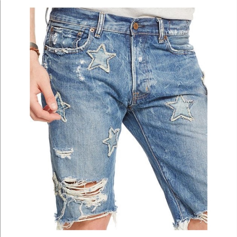 Ralph Lauren Star Denim Shorts